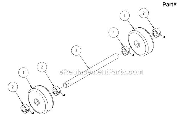 Page E Diagram and Parts List for CX-3 Kohler Engine MK Diamond Concrete Saw
